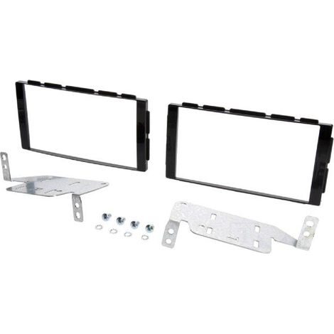 Facade autoradio 2DIN compatible avec Nissan Juke 14-19 - Noir brillant