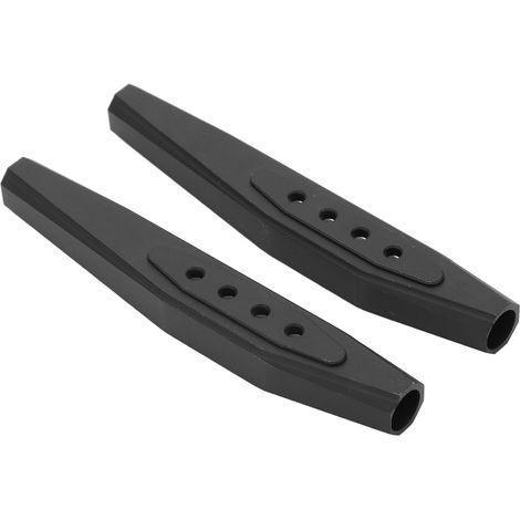 1 Paire de Bras Arrière en Aluminium pour RC Crawler 1/10, Compatible Axial RR10, Kit de Suspension Anti-Corrosion Noir