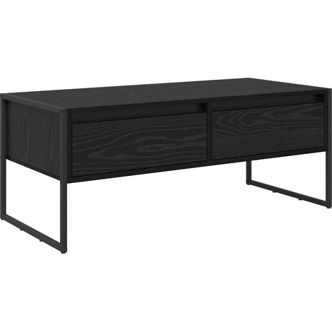 Maison Exclusive - Mesa de Café Roble Negro 100 x 46 x 40 cm Made