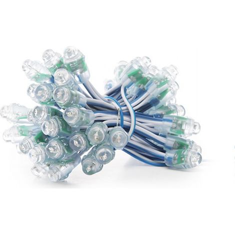 Pixel LED 0.1W 2Lm 12Mm 5V Epistar (stringa 50 unità) Blu 50.000H [DE-PIX-12-B]