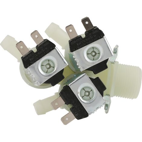 3-Wege-Wassereinlass, N/C, normalerweise geschlossenes elektrisches Magnetventil, AC 220 V, G3/4 (1/5)