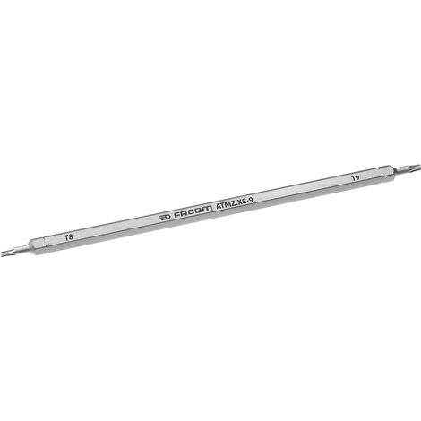 Lame de tournevis réversible Facom, pointe Torx T8, T9 ( Prix pour 1 )