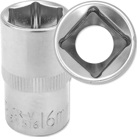 JCB Steckschlüssel 1/2" 16 mm 6-kant Cr-V