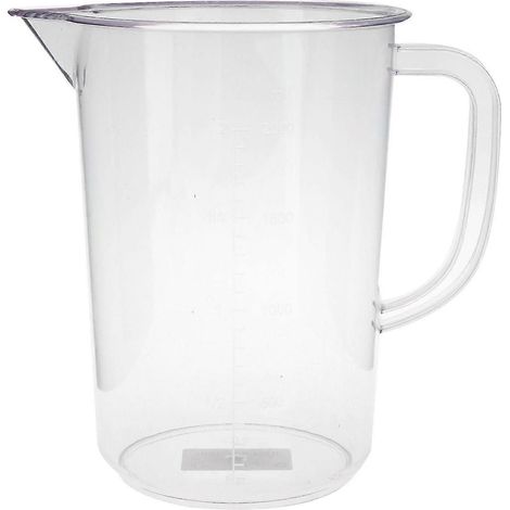 Messbecher mit Skala, leicht zu reinigen, Küchenhelfer, Flüssigkeitsmessbecher, Messkrug für die Haushaltsküche, Milch-2000ML (1/5)