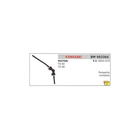 Pompetta PREMER miscela benzina KAWASAKI TD40 TD48 decespugliatore 49043-2070