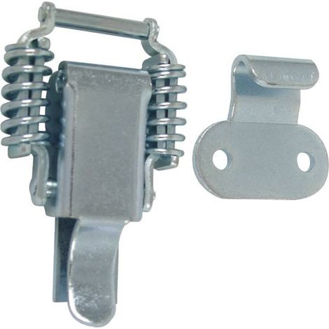 Federzugverschluss mit Hebel + Haken (272580) - 74x47 - Verzinkt