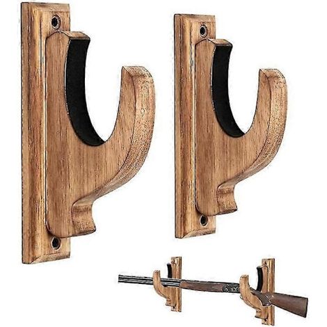 Wooden wall mount for rifles/shotguns