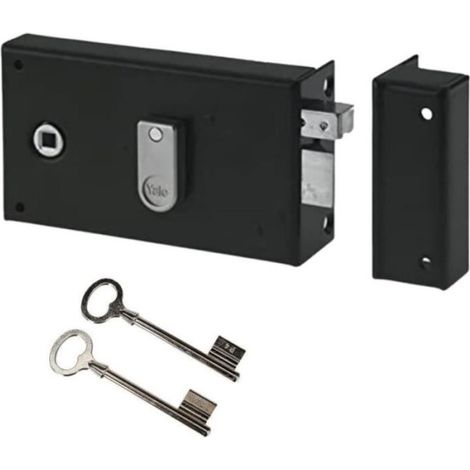 Serrure en applique horizontale a fouillot - YALE - YAH36D - Kaki - 2 Clés - Version Droite (1/5)
