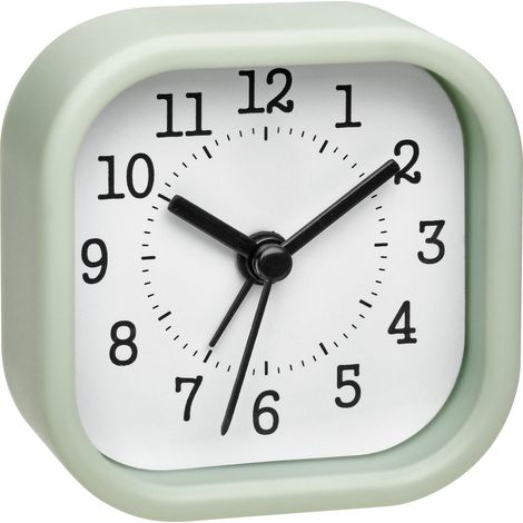 TFA Dostmann 60.1035.04 Quarz Wecker Pastell-Grün Alarmzeiten 1 (1/2)