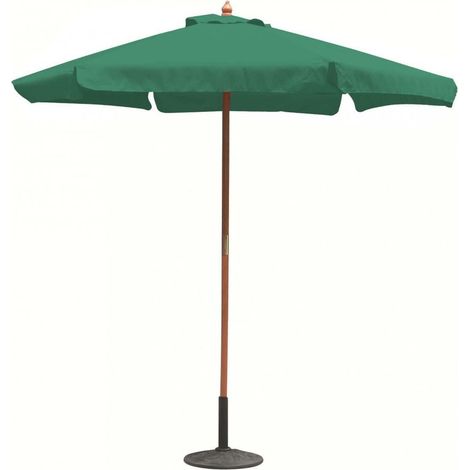 Sombrilla de jardín Ø3m con poste central de madera Fantasy (1/3)