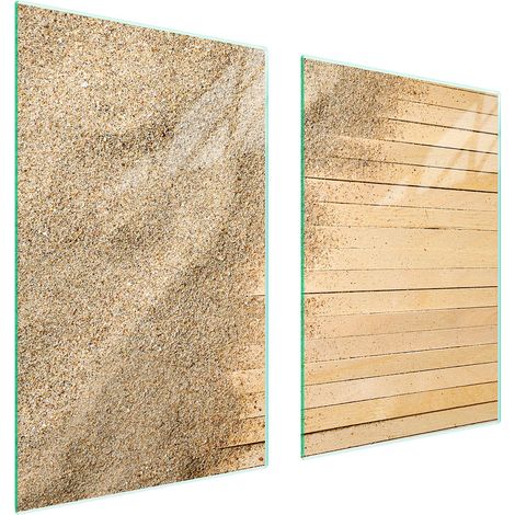 Assiette de protection en verre pour la cuisine 65x52 sable (1/5)