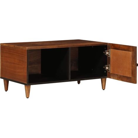 Table basse Marron 80 x 50 x 40 cm Bois de mangue massif (1/5)