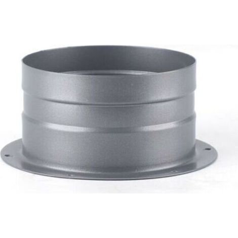 Bride De Raccordement - Acier Inoxydable - Pour Tuyau De Ventilation Flexible 100 Mm - Fixation Murale - 1 Pièce (1/5)