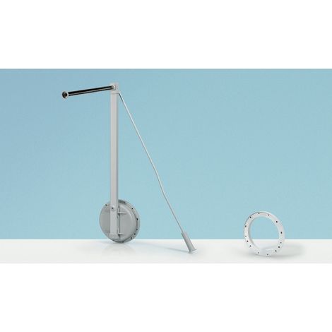Hettich Schrank-Kleiderlift,  Single Lift 12,  9079872,  500-600mm,  12kg,  aluminiumoptik (1/3)