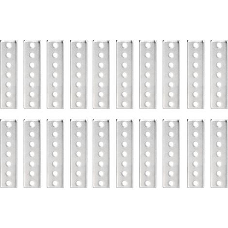 20 Pièces Plaques de Raccord Métalliques Galvanisées, Résistantes à la Flexion et Haute Résistance pour Renforts Structurels (1/5)