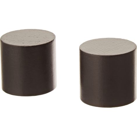 Embouts Tringle Rideaux ATELIERS 28 - Noir (Lot 2)