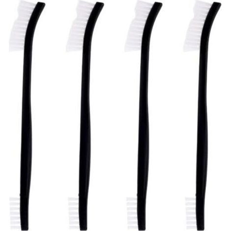 4pcs Brosses Nettoyage Nylon à Double Extrémité, Petites Brosses Nettoyage Multifonctions Brosses Nylon Durables pour Nettoyer Crevasses Brosses Nettoyage Bijoux Vélo Voiture Pommeau Douche (1/4)