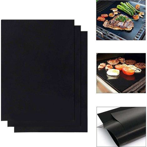 Lot de 3 tapis de cuisson antiadhésifs pour four et gril - 40 x 33 cm (1/5)