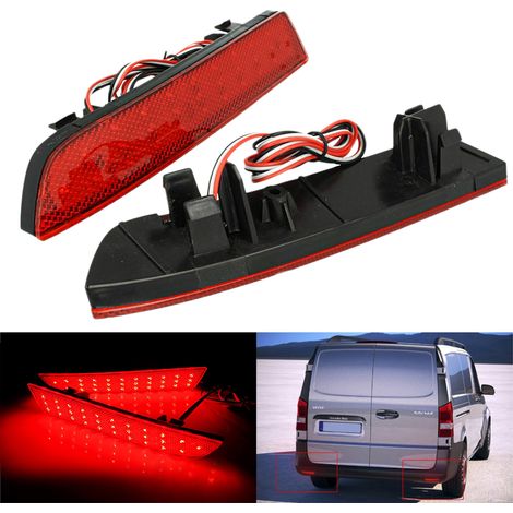Kit 2 Fanali Posteriori A Led Rosso Per Mercedes Benz Vito Box W447 OEM A4478260140 Sostituzione Riflettore Catarifrangente Originale (1/3)