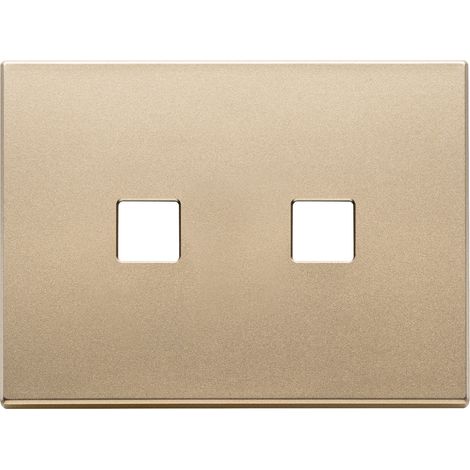 VIMAR - 22683.2.88 Placca 3Mx2 Flat oro satinato