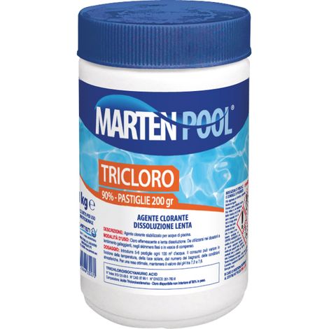 TRICLORO IN PASTIGLIE 200 GR. kg. 1 12.00 pz