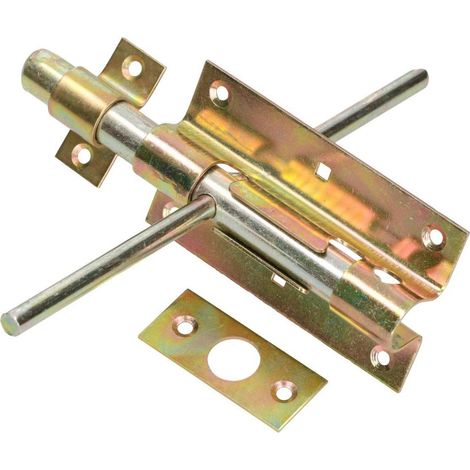 Verrou de Porte à Boulon 150/16 galvanisé Couleur Or (1/5)