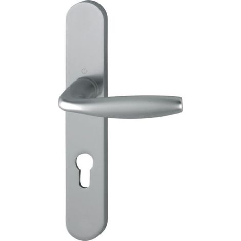 Poignée de porte en aluminium  new york CLE I 195MM - hoppe