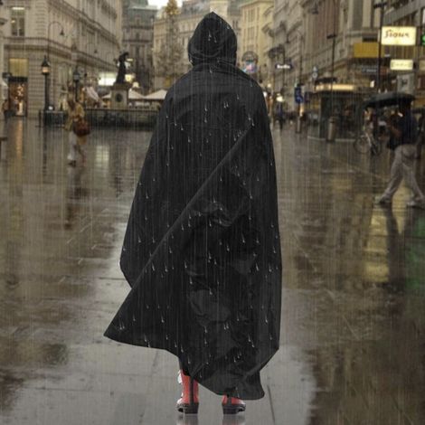 Couverture de pique-nique imperméable avec revêtement anti-pluie - Noire