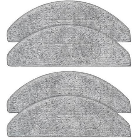 Lot de 4 serpillères réutilisables compatibles avec iRobot Roomba Combo i5/i5+/j5/j5+, serpillère en microfibre lavable et kit d'accessoires de vêtements (1/5)