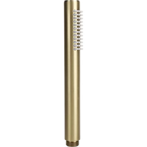 Pommeau de Douche Doré Haute Pression, Douchette à Main en Laiton Brossé, Pommeau de Douche Or, Compatible G1/2 pour Salle de Bain Moderne, Finition Or Brillant (1/5)