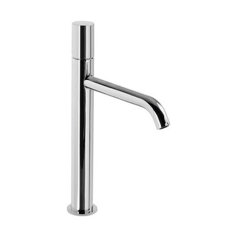 GRIFO MONOMANDO ALTO PARA LAVABO CON VOLANTE (1/2)