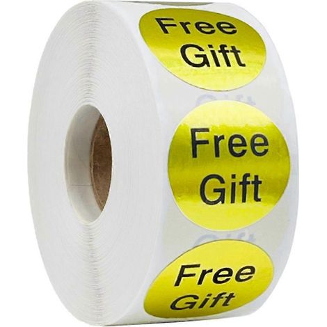 Autocollants de remerciement pour clients - Rouleau cadeau gratuit pour emballage DIY et fêtes (1/4)