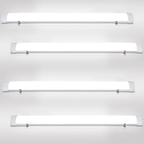 Wolketon LED Feuchtraumleuchte Deckenleuchten Keller Keller Garage Lampe Neutralweiß IP65 120 cm