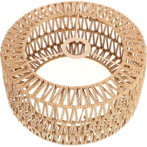 Woven Straw Lampshade, Rustic Design, Soft Light, For Living Room and Hotel (1/5)