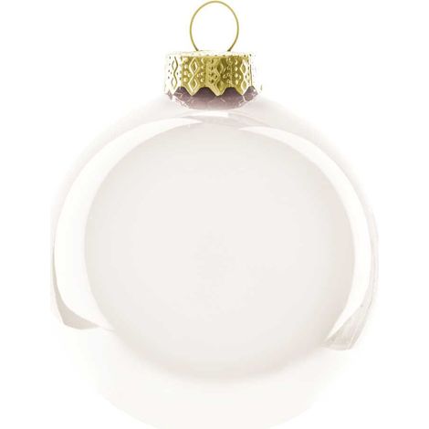 ARPIMEX Sfera Natale Singola D 150 Mm Vetro Milk