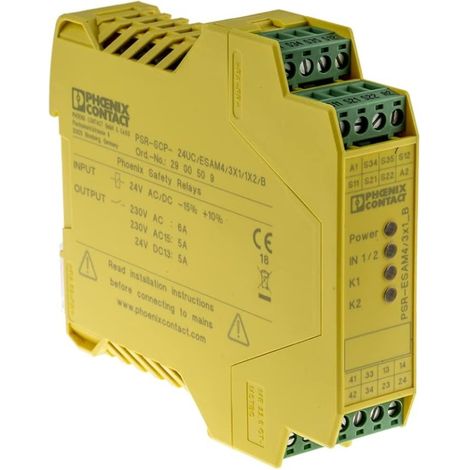 Phoenix contact 2900509 Safety Relay - PSR-SCP- 24UC/BARR4/3X1/1X2/B