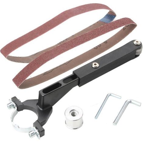 Lime à bande, Ponceuse à bande pneumatique kit de conversion de meuleuse d'angle, Lime Électrique pour le travail du bois pour meuleuse d'angle 100/125 (1/5)