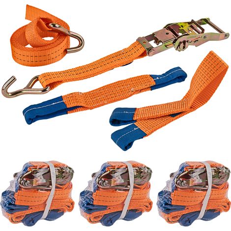 Radsicherung Zurrgurt Auto Transport Spanngurt Set 4-teilig max.Länge 220 cm (1/5)