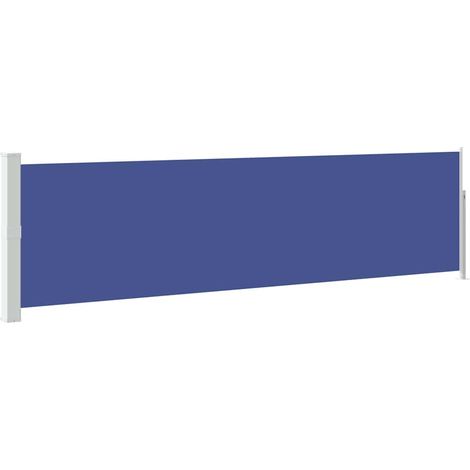 Auvent Marquise latéral rétractable de patio, Store Banne pour Jardin Balcon Terrasse, 140x500 cm Bleu OIB2256E (1/5)