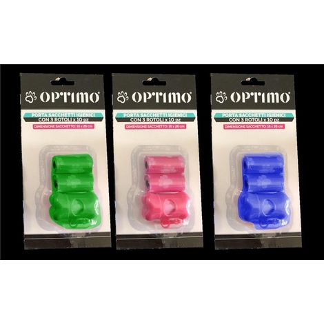 PORTA SACCHETTI IGIENCI A FORMA DI OSSO CON RICAMBI PICCOLI 3 PZ IN COLORAZIONE ASSORTITA