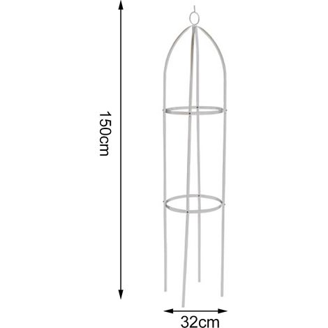 Pflanzenstütze aus Eisen für den Garten, DIY-Rankgitter für Rosen und Kletterpflanzen im Freien