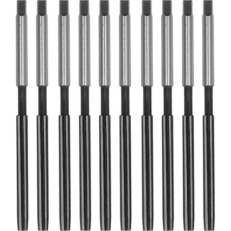 10Pcs Alésoir à Main Standard US 9SiCr Outil de Fraisage Manuel pour Alésage Précis 1/8 Pouce (1/5)