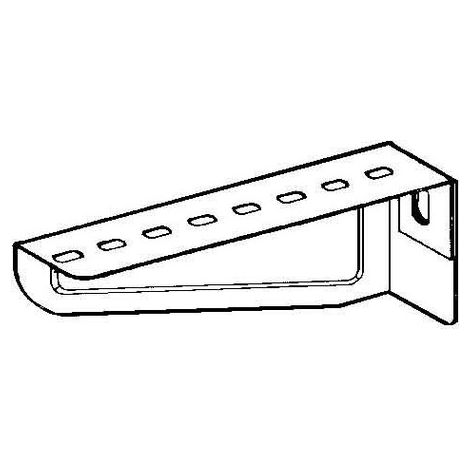 Consola Niedax ktam 100 galvanizada capacidad 1.2 kN