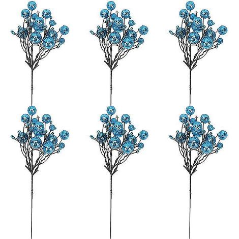 6 branches de baies de Noël (1/3)
