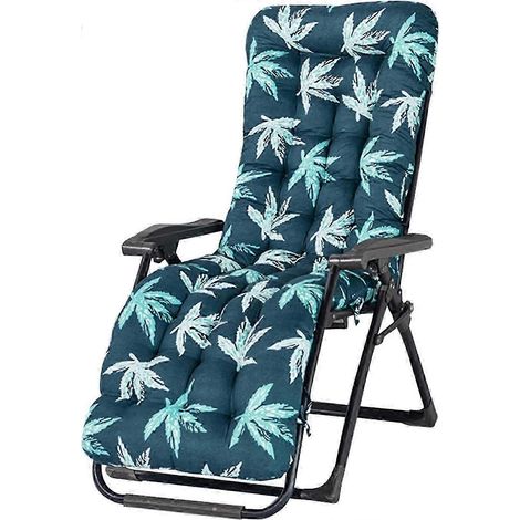 Matelas pour chaises longues de jardin  Coussins en fibre pour chaises longues d'extérieur  Chaise longue à bascule rembourrée pour la maison et le jardin