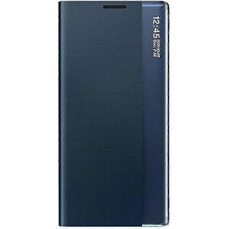 Coque Flip Cuir avec Miroir et Support Intégré pour Samsung S20 FE, Étui Portefeuille avec Fermeture Aimantée, Housse de Protection avec Béquille Rétractable, Compatible Galaxy S20 FE, Noir (1/5)