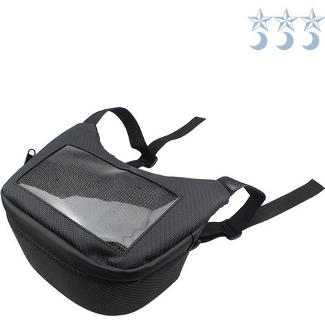 Handlebar bag for mini scooter/electric bike, very popular model, waterproof and rainproof, fixed at the front, with navigation bag for mobile phone. (1/5)