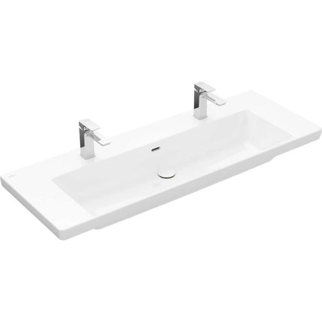 Subway 3.0 de Villeroy & Boch, lavabo à poser, 2 trous pour (1/3)
