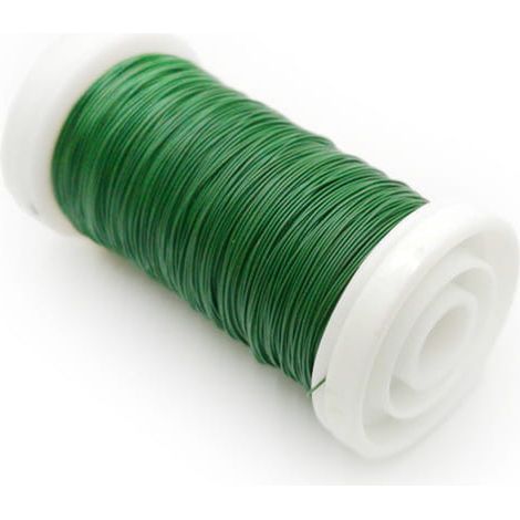 Blumendraht – Glatt – Mattgrün – 100 m