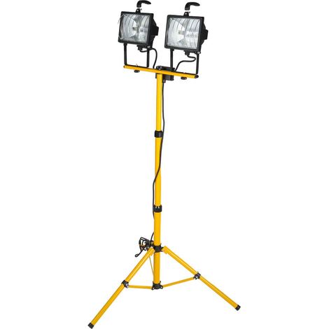 Rs Pro – Trépied halogène 400 W – Tension 220-240 V – Longueur 265 mm – Largeur 185 mm – Fiche mâle Schuko type E
